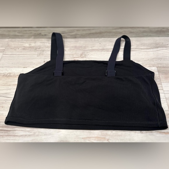 OFFLINE by Aerie Black Real Me Ribbed Longline Sports Bra - XL - Picture 5 of 9